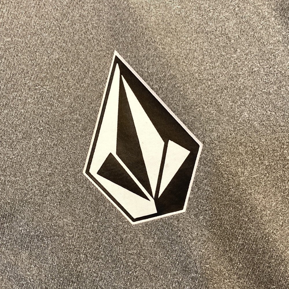 Volcom Stone Tech UV Protection Hoodie Gray Small Lightweight Sweatshirt - Picture 6 of 10